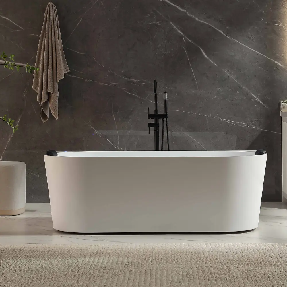 EMPV-71AIS35-BK-71-inch-Freestanding-Massage-Whirlpool-1-Person-Bathtub-Front-View