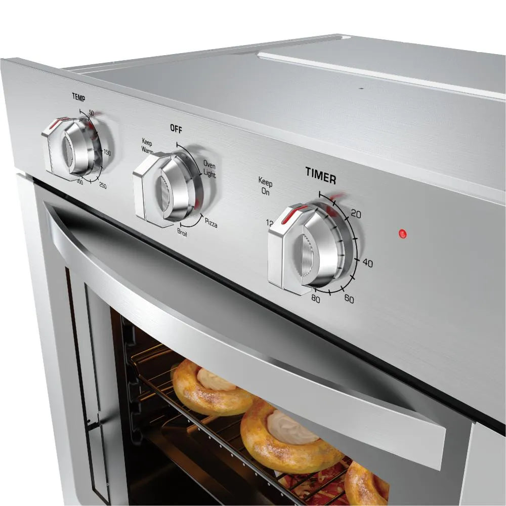 Empava 24 inch Single Electric Wall Oven with 2 Racks