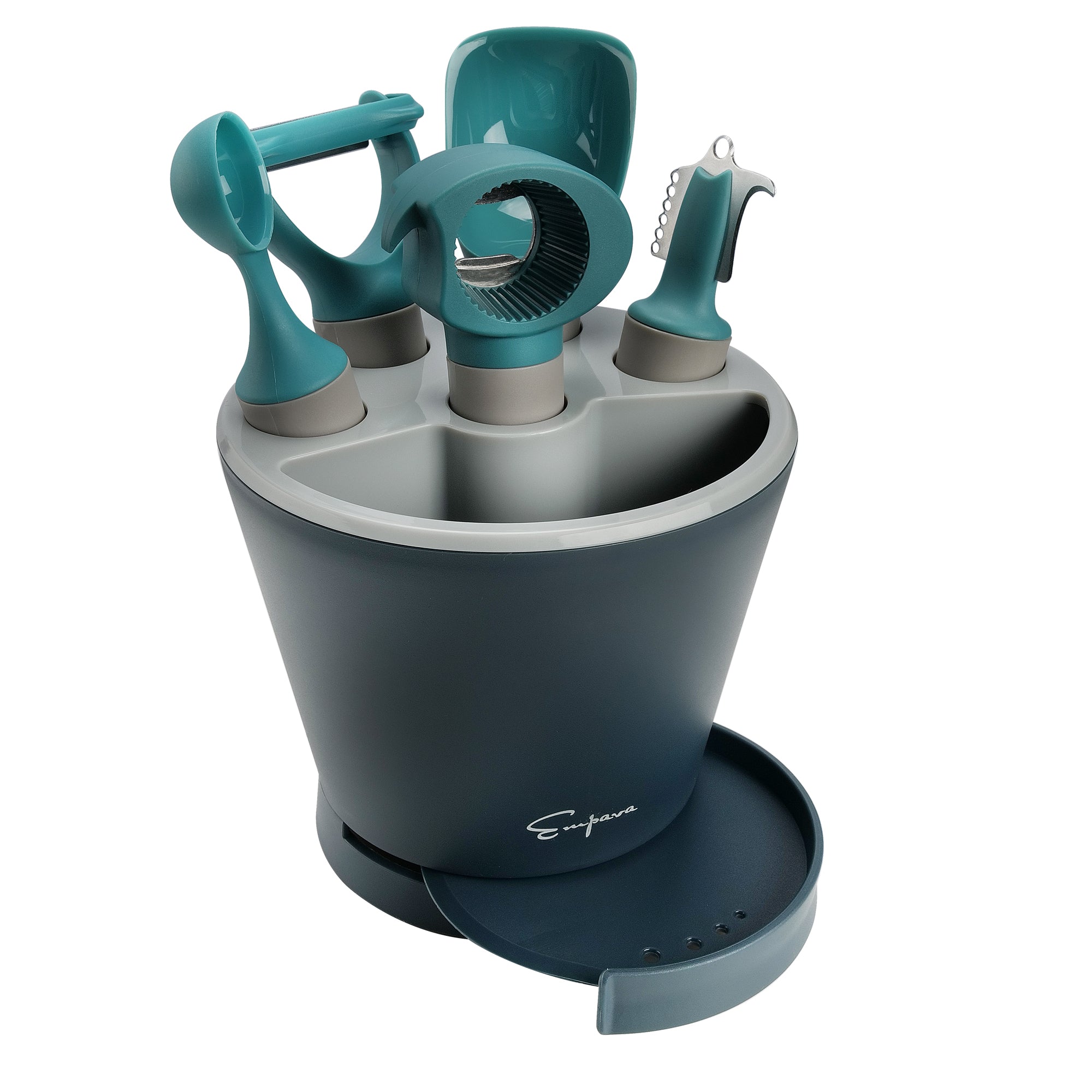 Empava 5-Piece Gray/Blue Utensil Set