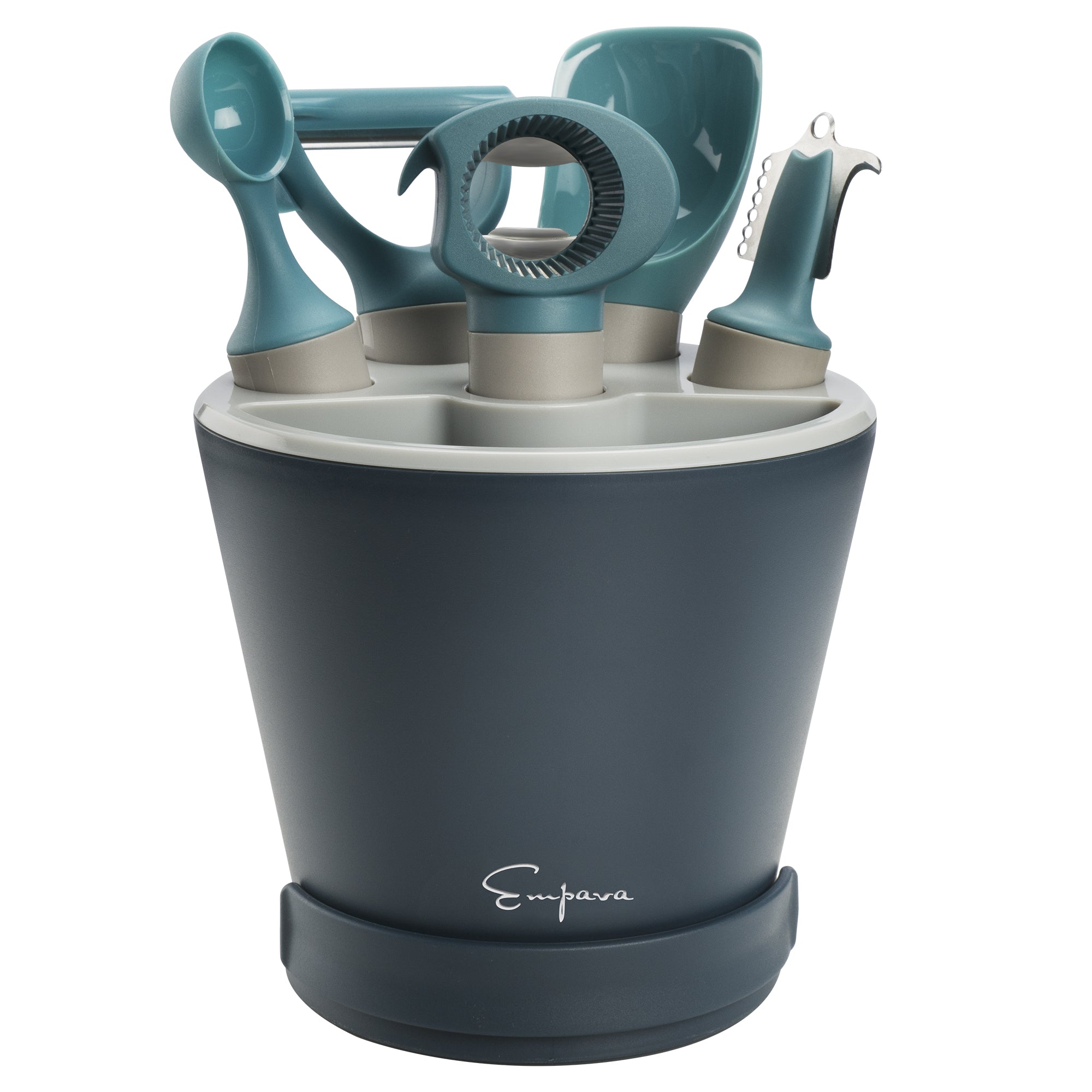Empava 5-Piece Gray/Blue Utensil Set
