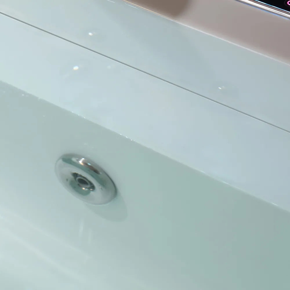 whirlpool bath tub with left drain dual massage Empava-67JT351LED with jets