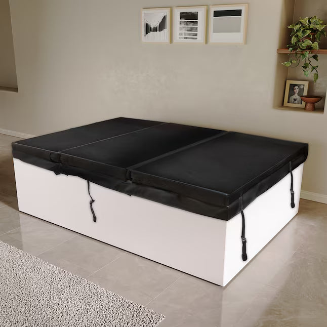Empava Cold bath 55.12-in x 78.74-in White Acrylic Rectangle Alcove Whirlpool Tub with Drain ( Reversible Drain )