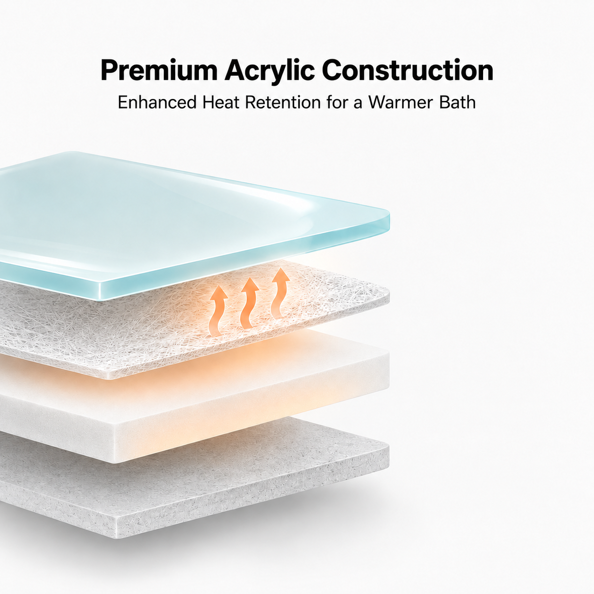 72" Alcove Whirlpool LED Bathtub for 2 Persons with Left Drain