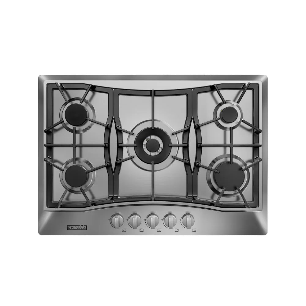 EMPV-30GC21-GX stainless steel gas stove cooktop overlook view