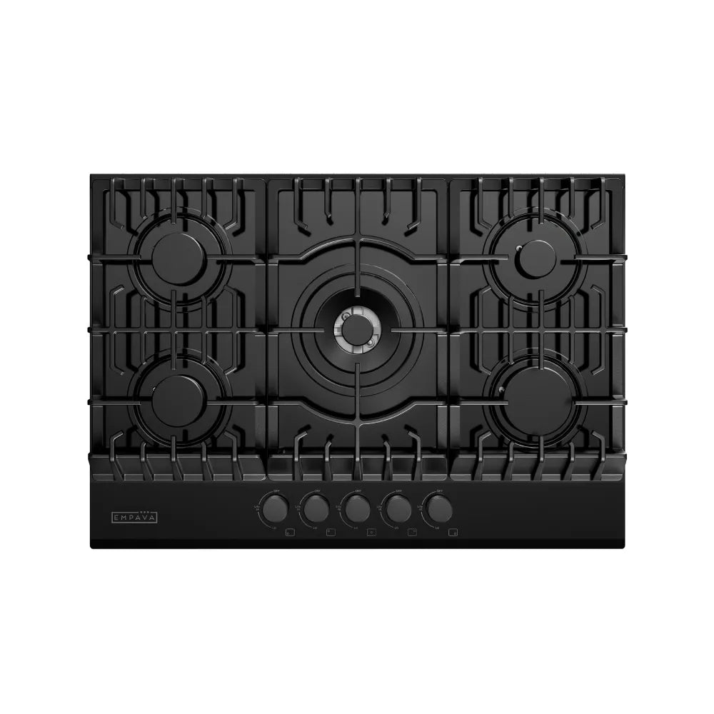 EMPV-30GC26-GX black gas stove cooktop overlook view
