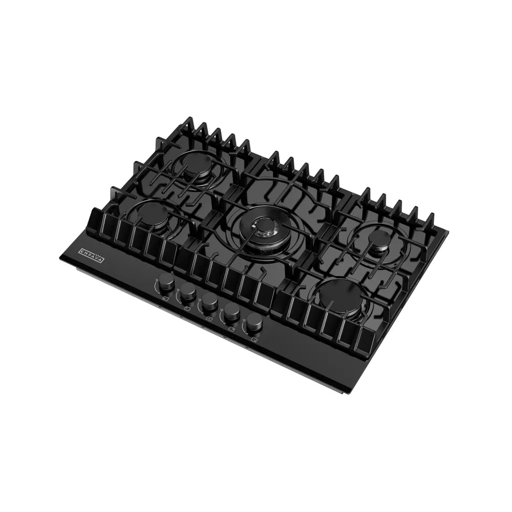 EMPV-30GC26-GX black gas stove cooktop overlook side view