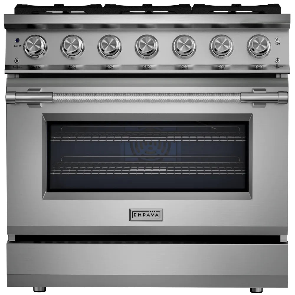 Empava 36 inch 6 burners Convection Oven Slide-In Natural Gas Range