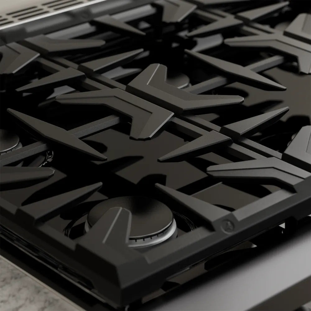 Cuisinière à gaz encastrable avec four à convection et 6 brûleurs Empava de 36 pouces