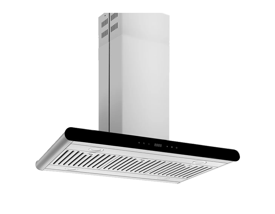 Empava 36 inch 400 CFM Island Ducted Range Hood