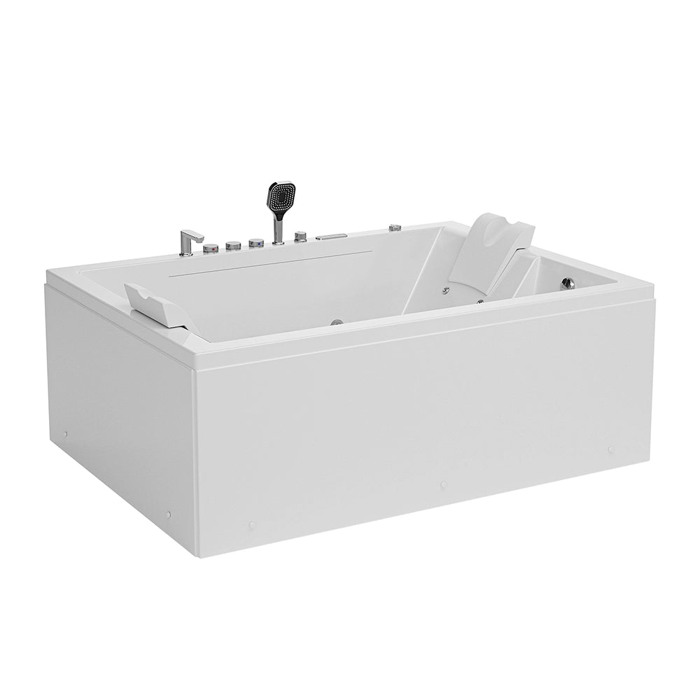 EMPV-71PRO02_71-inch-Alcove-Inline-Heater-Combo-Massage-Whirlpool-2-Person-Tub-with-Waterfall-white-side-view