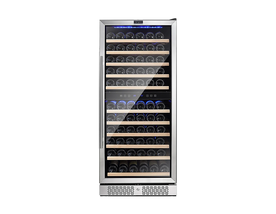 Empava 55 inch Tall Dual Zone 100 Bottle Wine Fridge