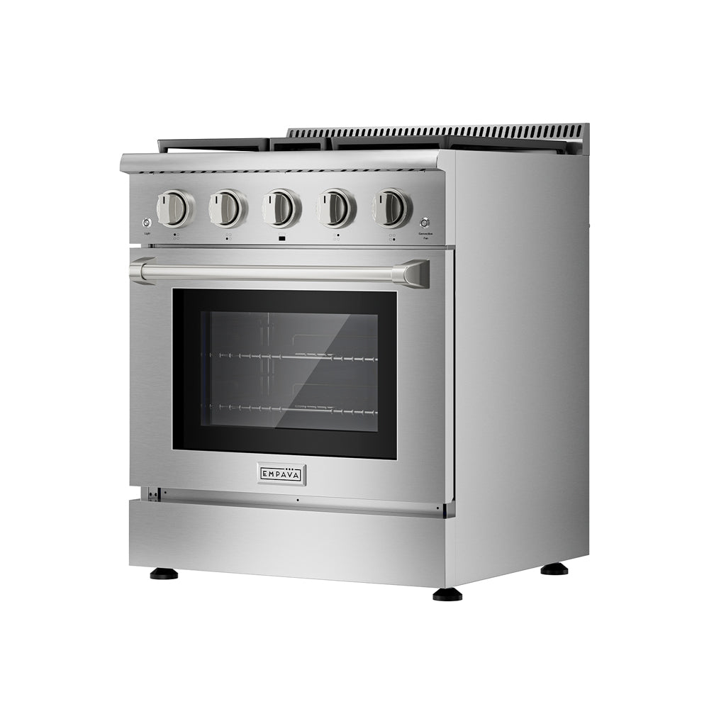 Empava 30 Inch Freestanding Range Gas Cooktop And Oven 30GR03 right side view