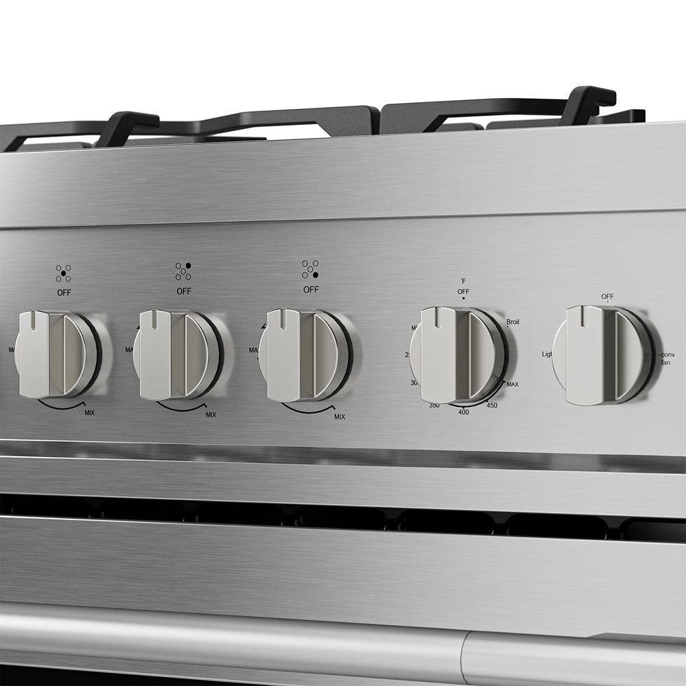 Empava 36 Inch Freestanding Range Gas Cooktop And Oven 36GR12 button detail view