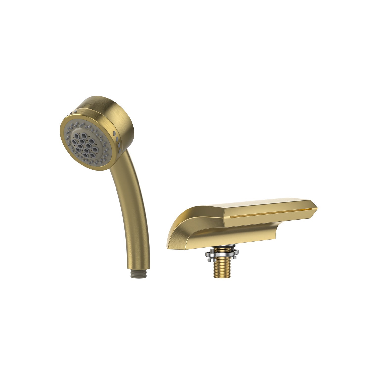 Bathtub Faucet Fixtures For EMPV-71JT667B 2-Person Whirlpool Tub Brushed Gold Fixture-1