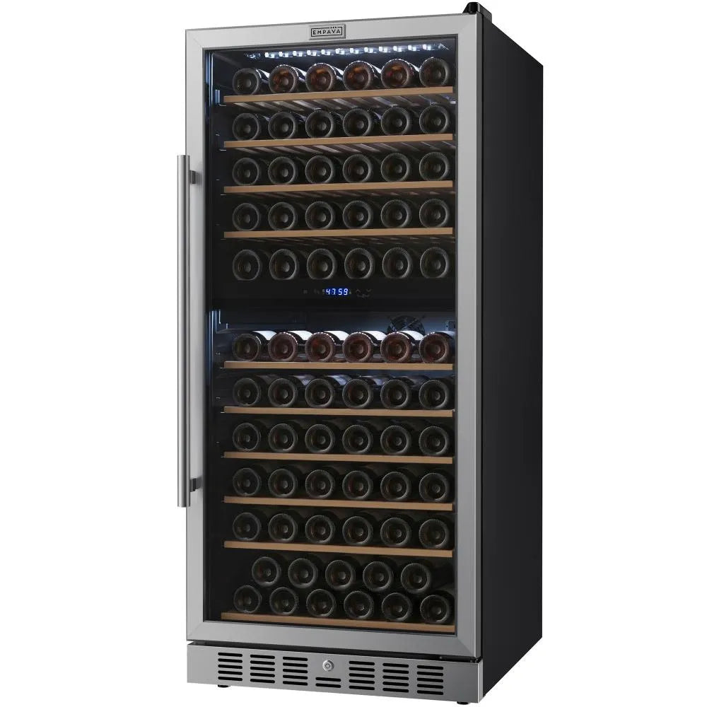 Empava 24 inch Dual Zone Wine Cooler 53 inch Tall Wine Refrigerator