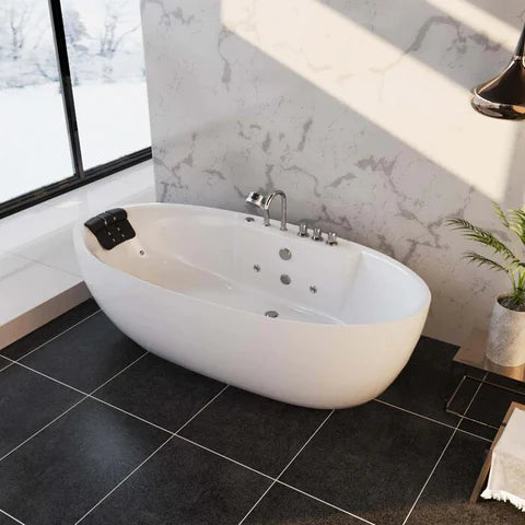 Bathtub Material Comparison 2024: Acrylic vs Fiberglass vs Porcelain Bathtubs