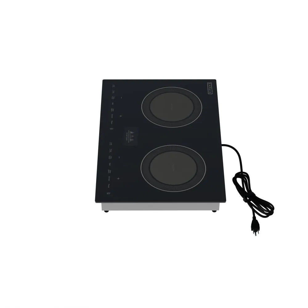 Empava 20 inch 2 burners Black Induction Cooktop