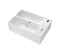 Empava 79CLF03 dual-zone plunge tub angled view showing both bathing zones