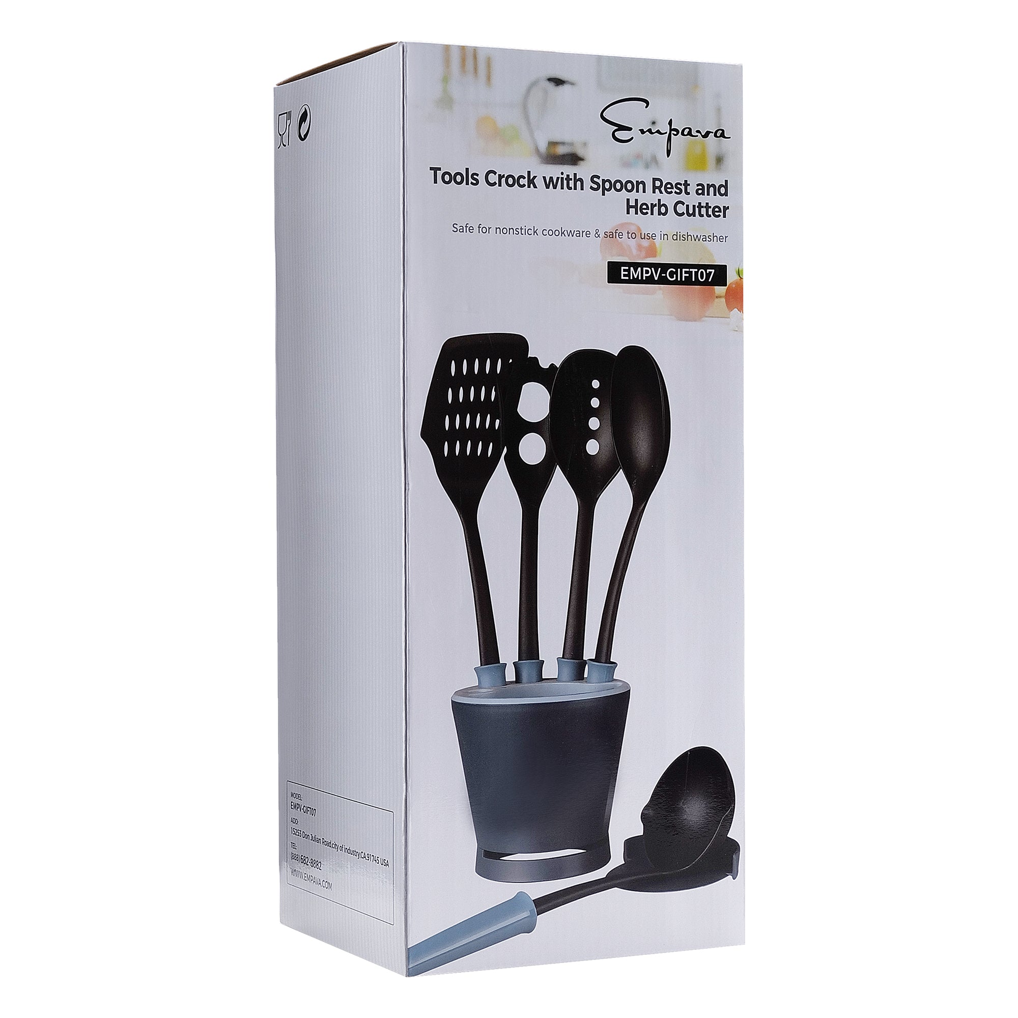 Empava 5 -Piece Black Cooking spoon