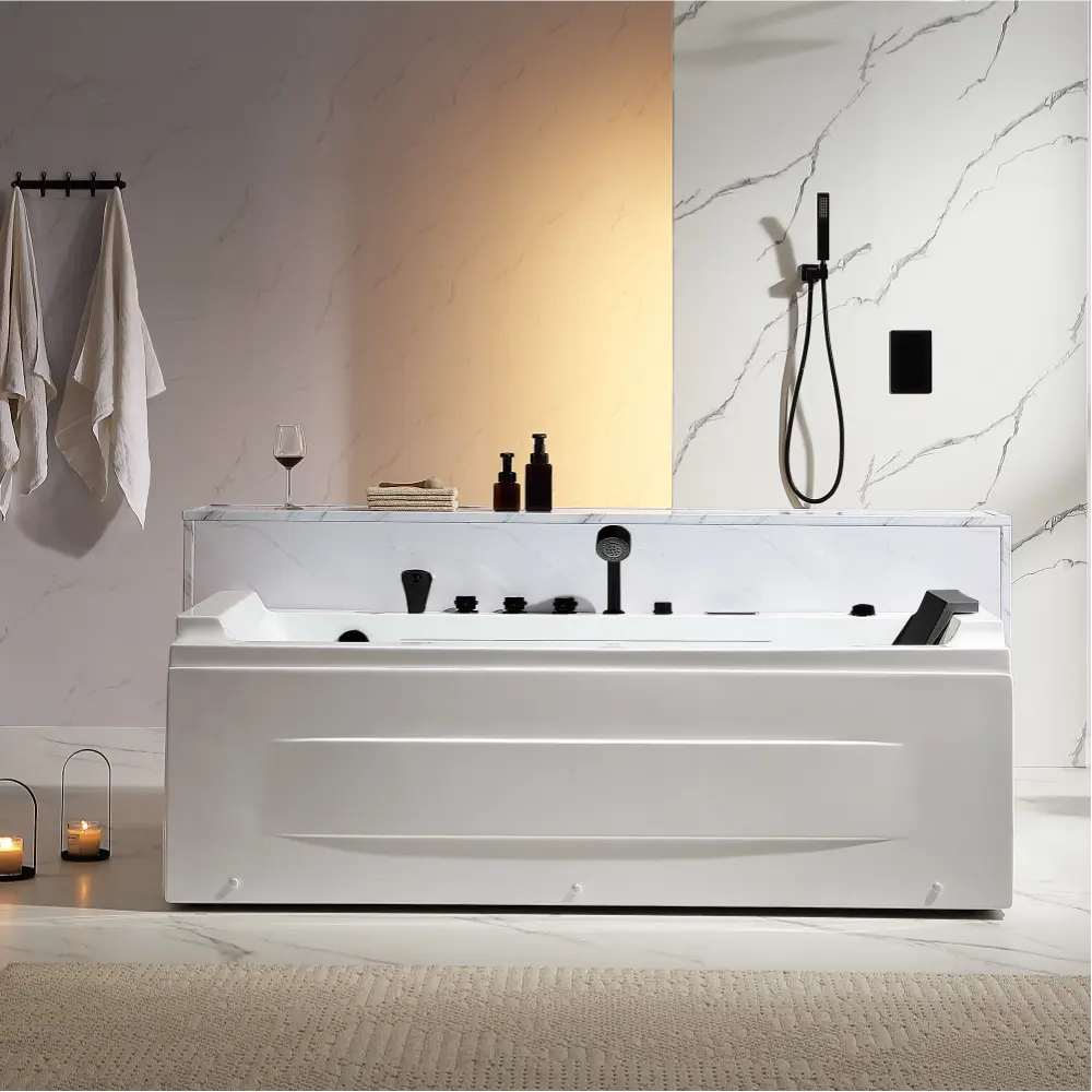 EMPV-71JT351-BK-71"-Alcove-LED-Whirlpool-Bathtub-with-Centered-Drain-1-Person-Bathtub-Front-View