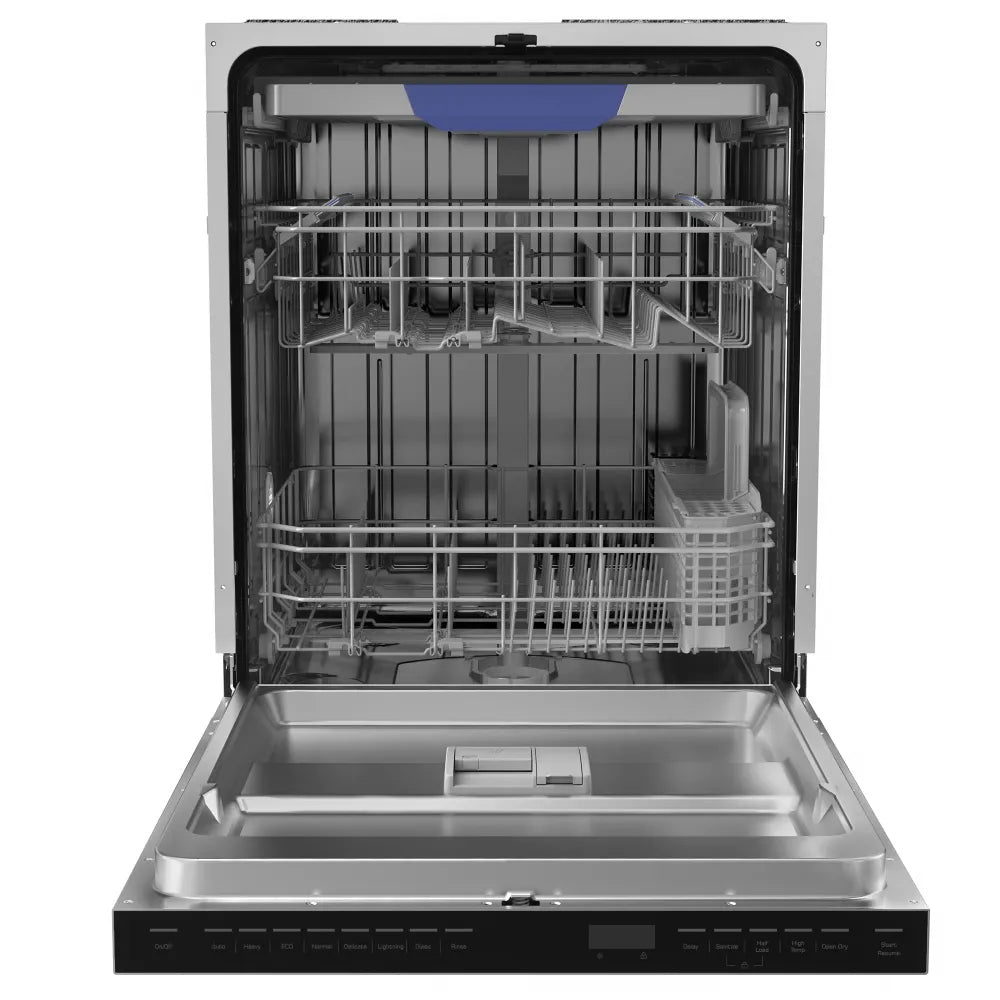 Empava 24 inch Top Control 8-Cycle Built-In Tall Tub Dishwasher with 15 Place Settings