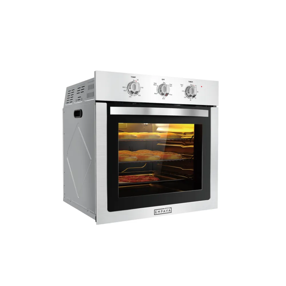 Empava 24 inch Single Electric Wall Oven with 2 Racks