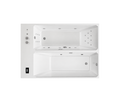 Empava 79CLF03 dual-zone plunge tub top view showing two separate bathing areas