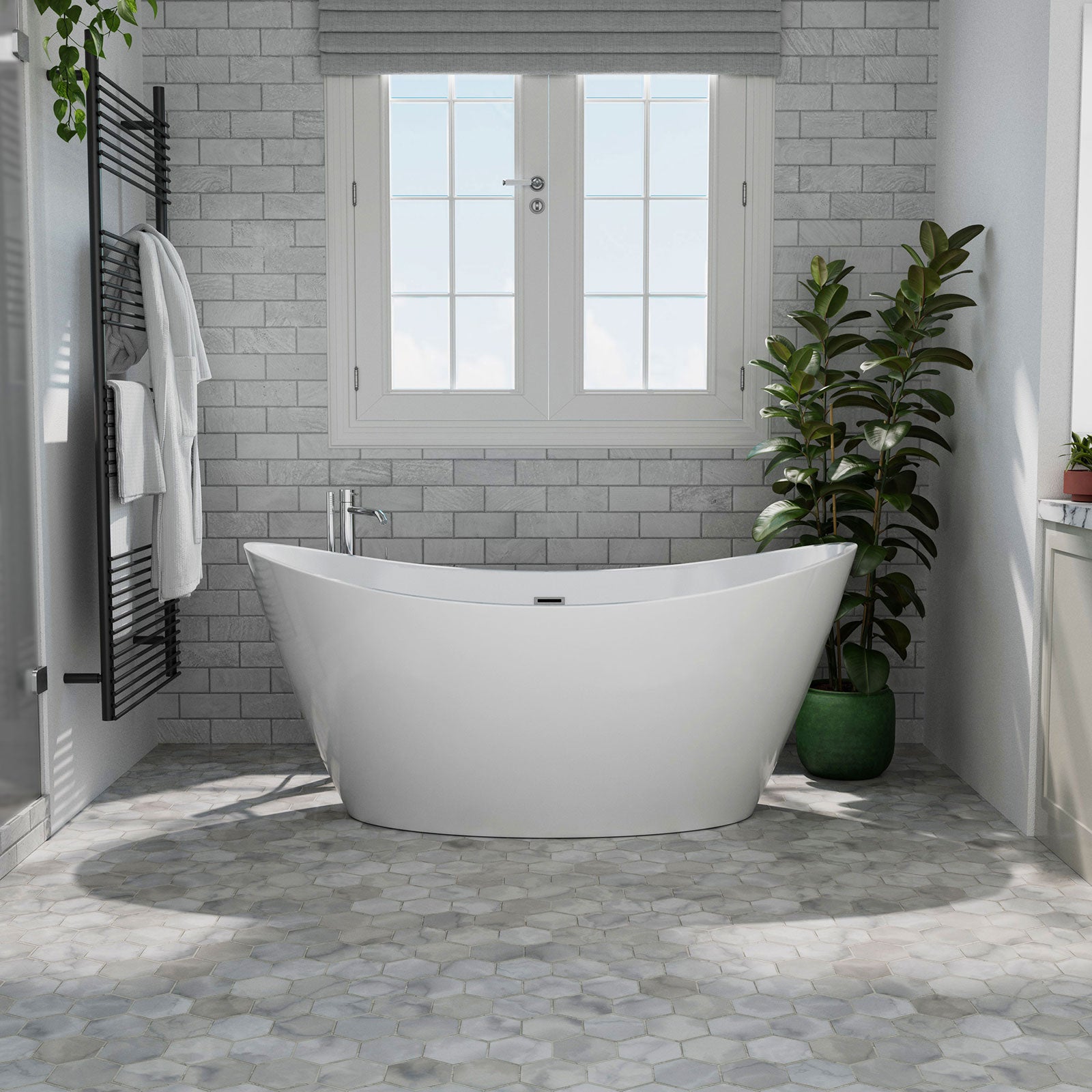 Soaking Freestanding Bathtub-2