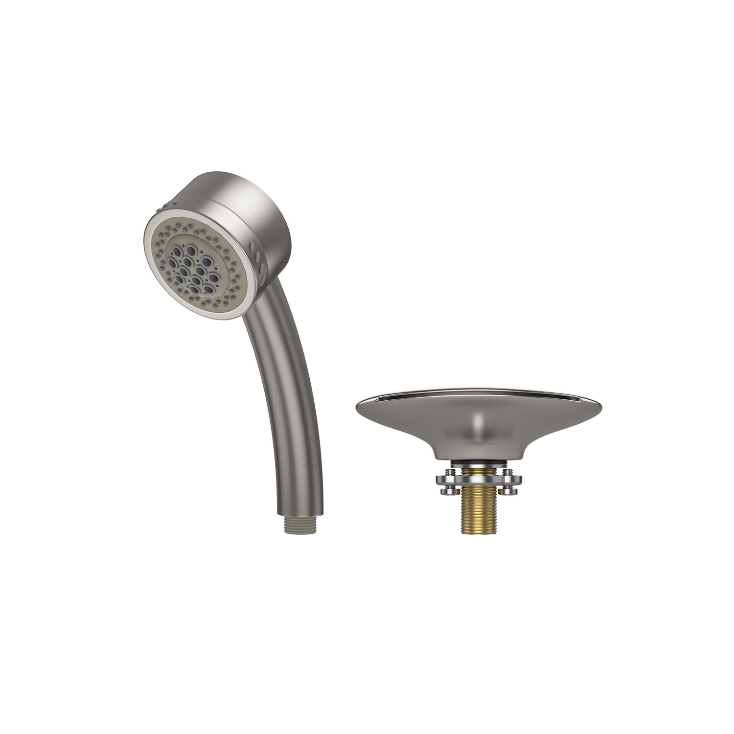 Bathtub Faucet Fixtures For EMPV-59JT005 Whirlpool Round Tub Brushed Nickel Fixture-1