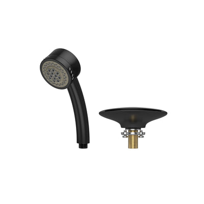 Bathtub Faucet Fixtures For EMPV-59JT005 Whirlpool Round Tub Glossy Black Fixture-1