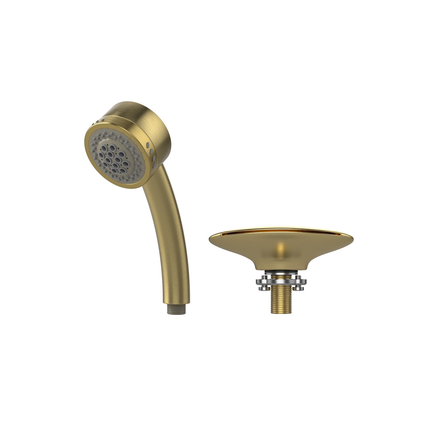 Bathtub Faucet Fixtures For EMPV-59JT005 Whirlpool Round Tub Brushed Gold Fixture-1