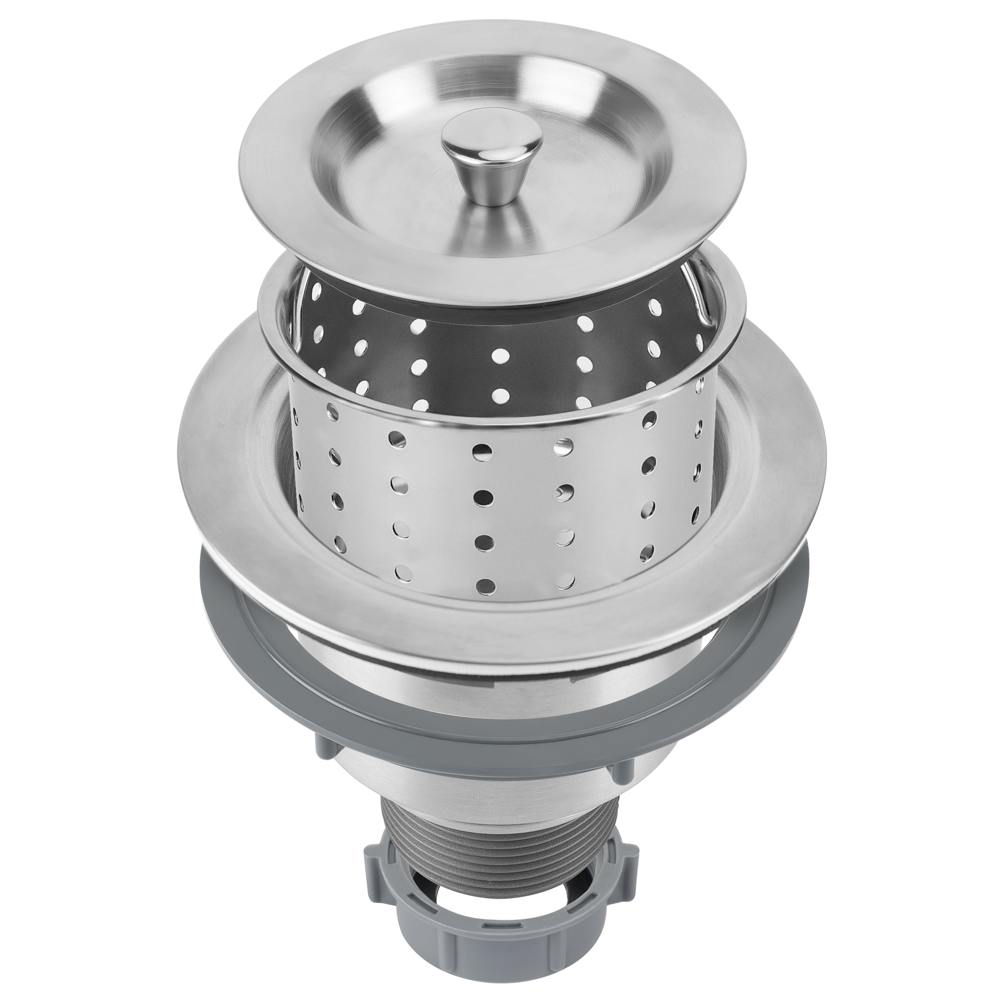 Empava 3.5 inch Stainless Steel Kitchen Sink Basket Strainer Drain Assembly
