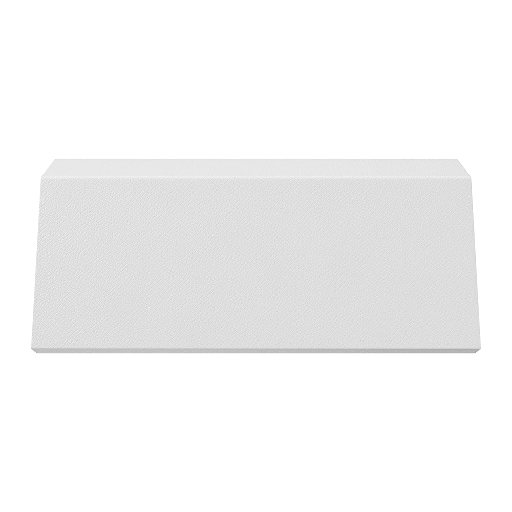 A white rectangular headrest for the EMPV-67JT351LED Whirlpool Waterfall Tub is shown against a plain white background. The top surface appears flat, while the front surface has a slight texture, with no other distinguishing features or details visible.