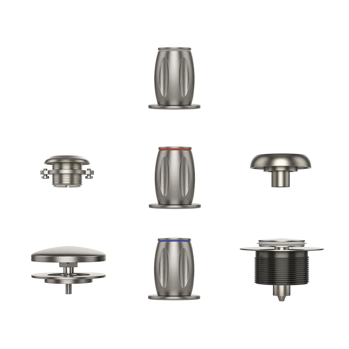 Bathtub Faucet Fixtures For AIS Series Whirlpool Spa Tubs Brushed Nickel Fixture-5