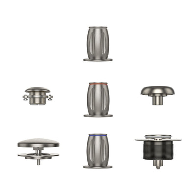 Bathtub Faucet Fixtures For AIS Series Whirlpool Spa Tubs Brushed Nickel Fixture-5