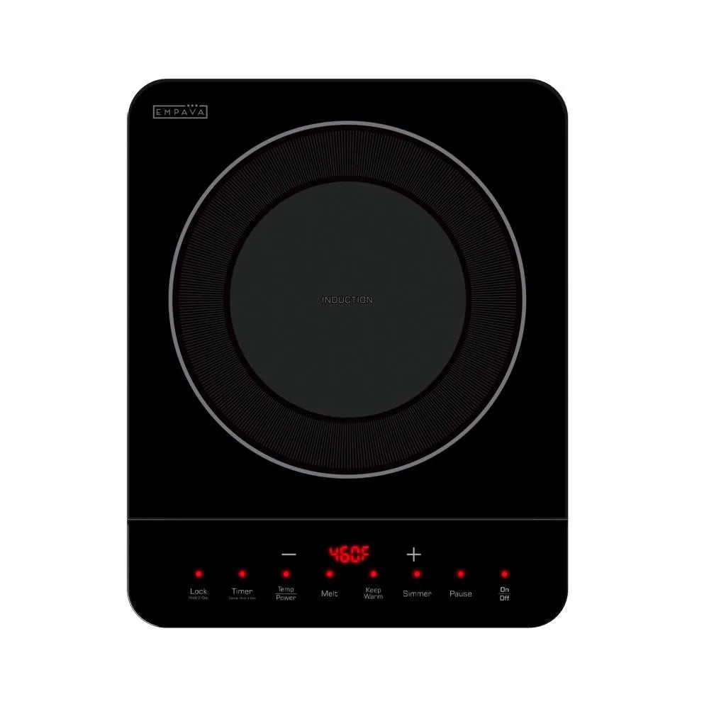 Table de cuisson à induction portable Empava 11 pouces 1 brûleur noir
