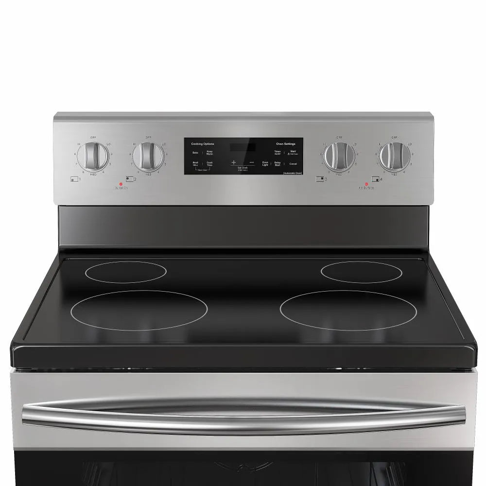 Empava 30 Inch 4 Element Radiant Electric Slide-In Range with Glass Top