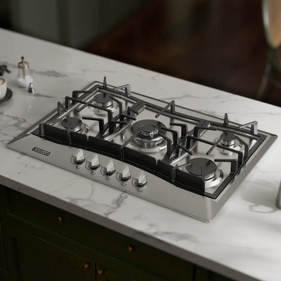 EMPV-30GC21-GX stainless steel gas stove cooktop front side view