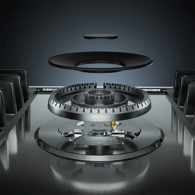 EMPV-30GC5B70C-GX stainless steel gas stove cooktop exploded view