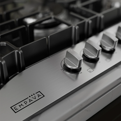 EMPV-30GC5B70C-GX stainless steel gas stove cooktop premium knobs