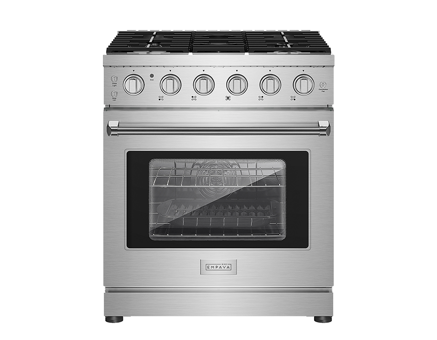 Empava 30 In. Pro-Style Slide-in Single Oven Gas Range