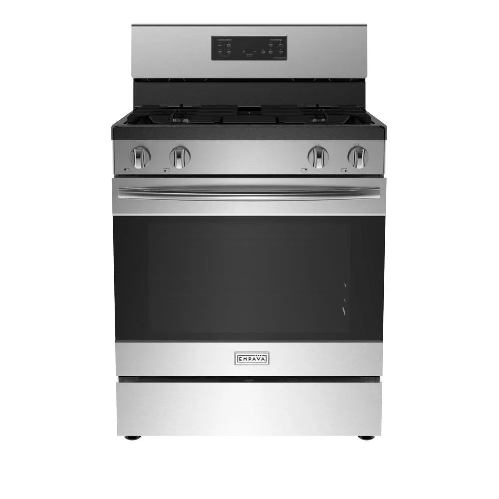Cuisinière à gaz naturel encastrable Empava 30 pouces 4 brûleurs avec four à convection