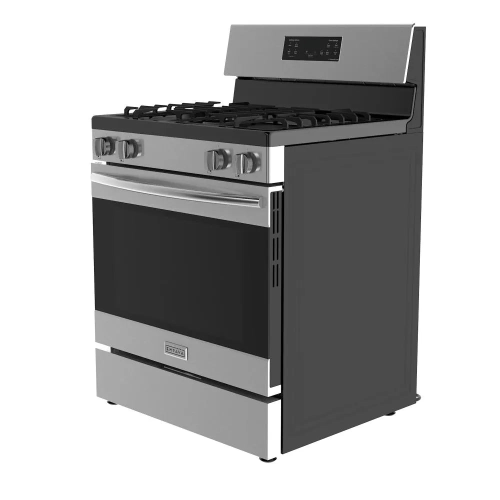 Cuisinière à gaz naturel encastrable Empava 30 pouces 4 brûleurs avec four à convection