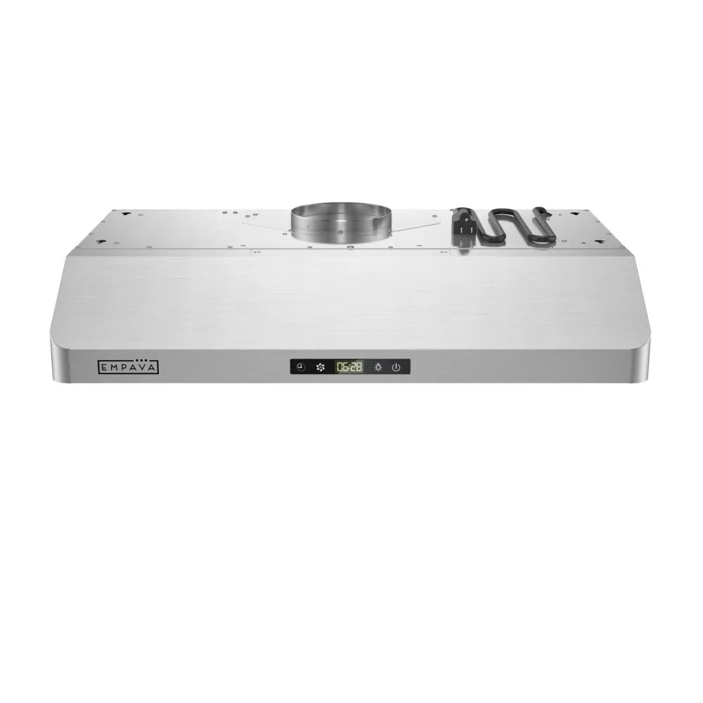 Hotte de cuisinière sous armoire Empava de 30 pouces, sans conduit, 300 CFM, en acier inoxydable
