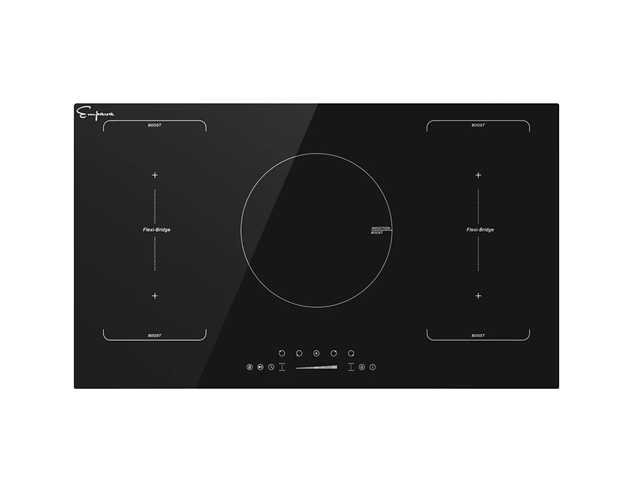 Empava 36 Inch Black Electric Stove Induction Cooktop