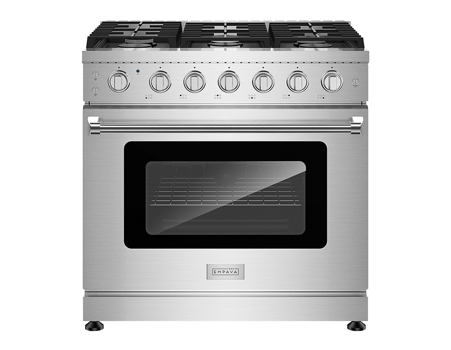 Empava 36 in. Pro-Style Slide-in Single Oven Gas Range