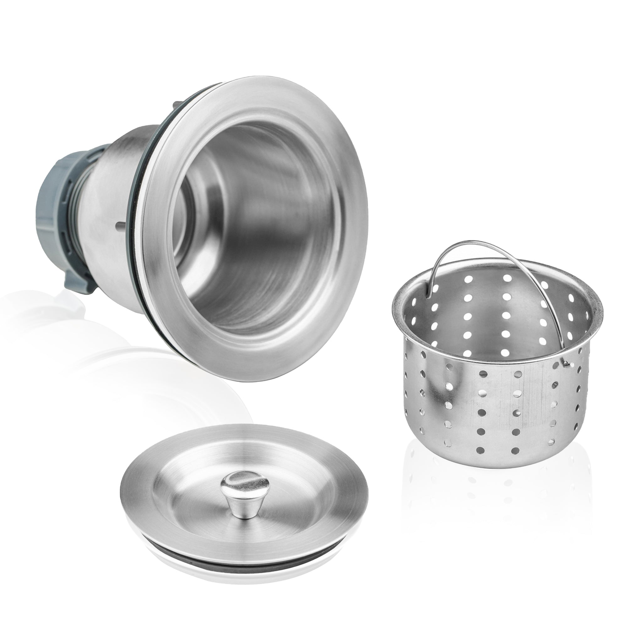 Empava 3.5" Stainless Steel Kitchen Sink Basket Strainer Drain Assembly