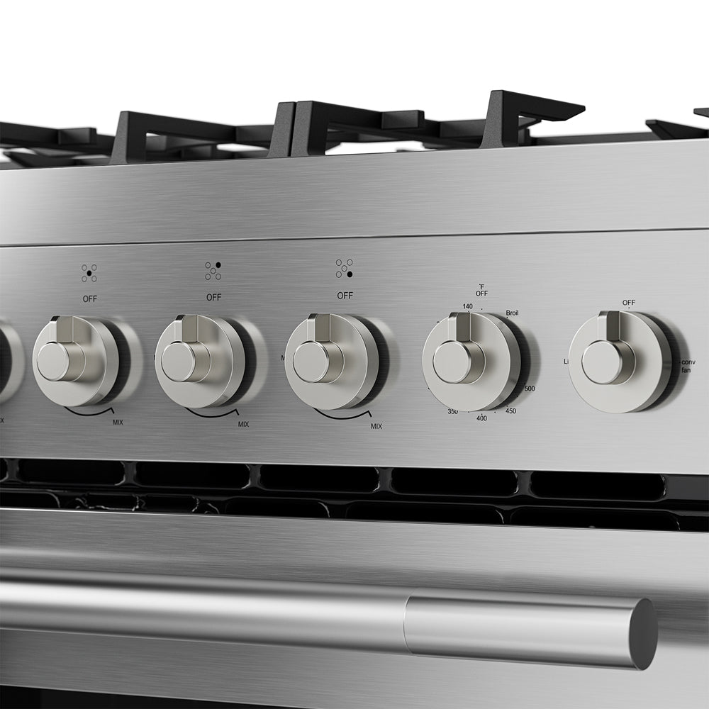 Empava 30 Inch Freestanding Range Gas Cooktop And Oven 30GR06 knob detail view