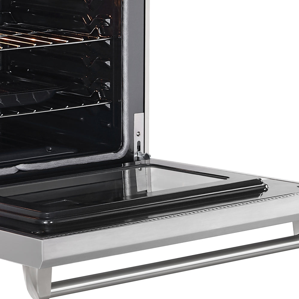 Empava 30 Inch Pro Style Slide in Single Oven Gas Range 30GR10 inside detail view