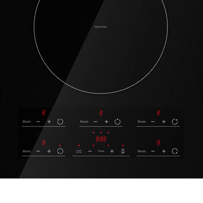 Empava 36 inch Width 21 inch Depth Induction Cooktop idc36 control pannel